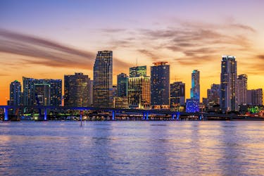 Miami cruise bij zonsondergang met optionele upgrade naar Hard Rock Cafe & Sky Wheel